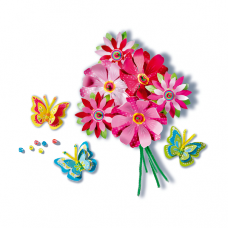 Be creative mini-arte en papel:flores y mariposas