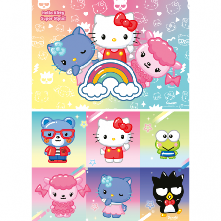 Puzzle 2x24 piezas hello kitty
