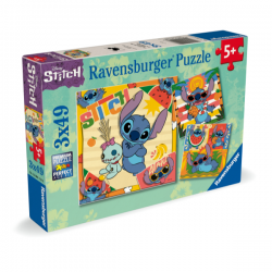 Puzzle 3x49 piezas disney stitch