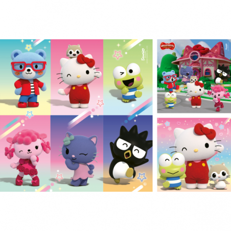 Puzzle 3x49 piezas hello kitty