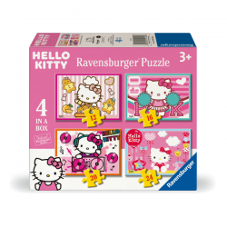 Puzzle 4 in a box hello kitty