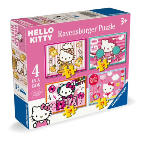 Puzzle 4 in a box hello kitty