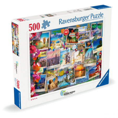 Puzzle 500 piezas wj piezas travel pinboard