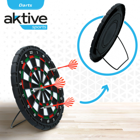 Aktive-diana dardos de 31cm con 3 dardos plastico