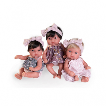 Mufly vestidos de colores 21 cm surtido