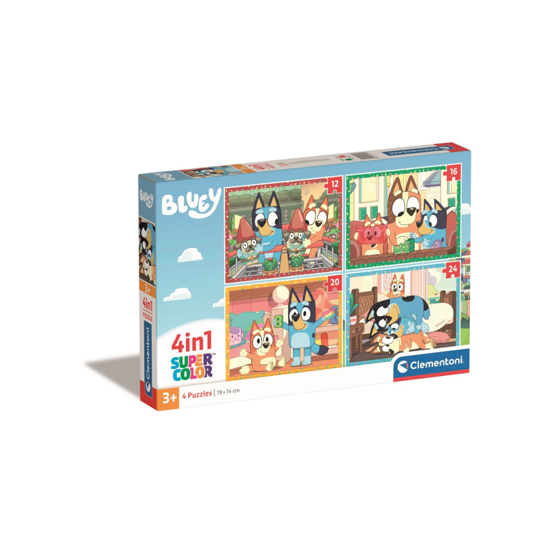 PUZZLE 4 EN 1 BLUEY