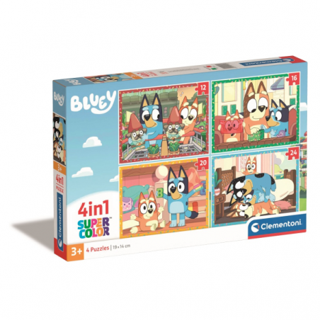PUZZLE 4 EN 1 BLUEY