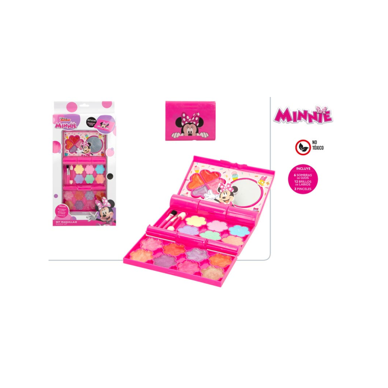 MINNIE-BL ESTUCHE MAQUILLAJE 3 NIVELES