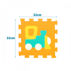 Pack 9 piezas puzzle eva-vehiculos