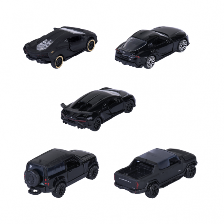 Majorette-giftpack 5 coches negros