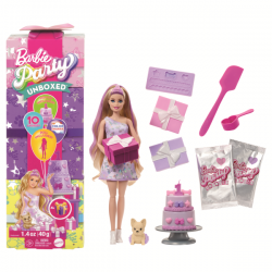 Barbie party reveal muñeca...