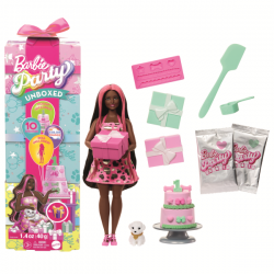 Barbie party reveal muñeca...