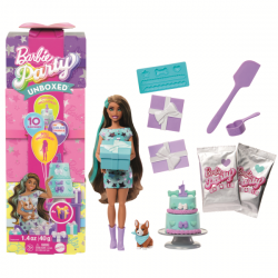 Barbie party reveal muñeca...