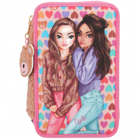 Top model estuche 3 niveles teddy cool
