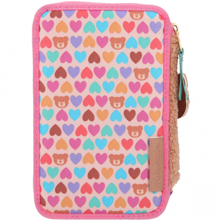 Top model estuche 3 niveles teddy cool