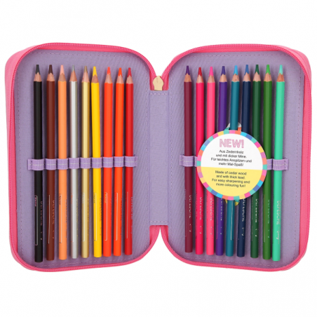 Top model estuche 3 niveles teddy cool