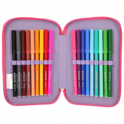 Top model estuche 3 niveles teddy cool