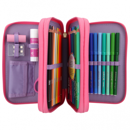 Top model estuche 3 niveles teddy cool