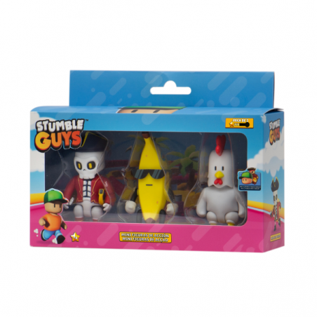 Stumble guys figura accion 7.5cm pk3 surtido