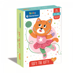 Clementoni-peluche bebé katy la gatita