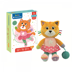 Clementoni-peluche bebé katy la gatita