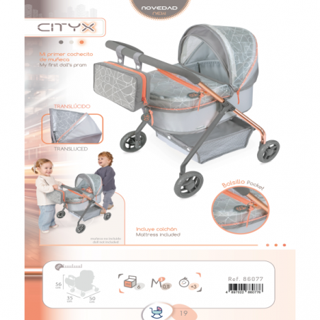 Mi primer coche de muñeca cityx 56 cm