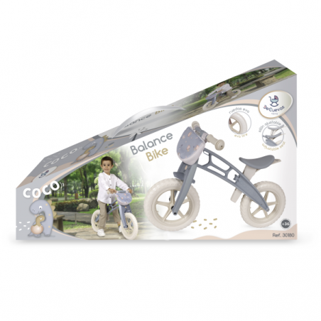 Mi primera bici con ruedas de eva bolso y siilin regulables coco