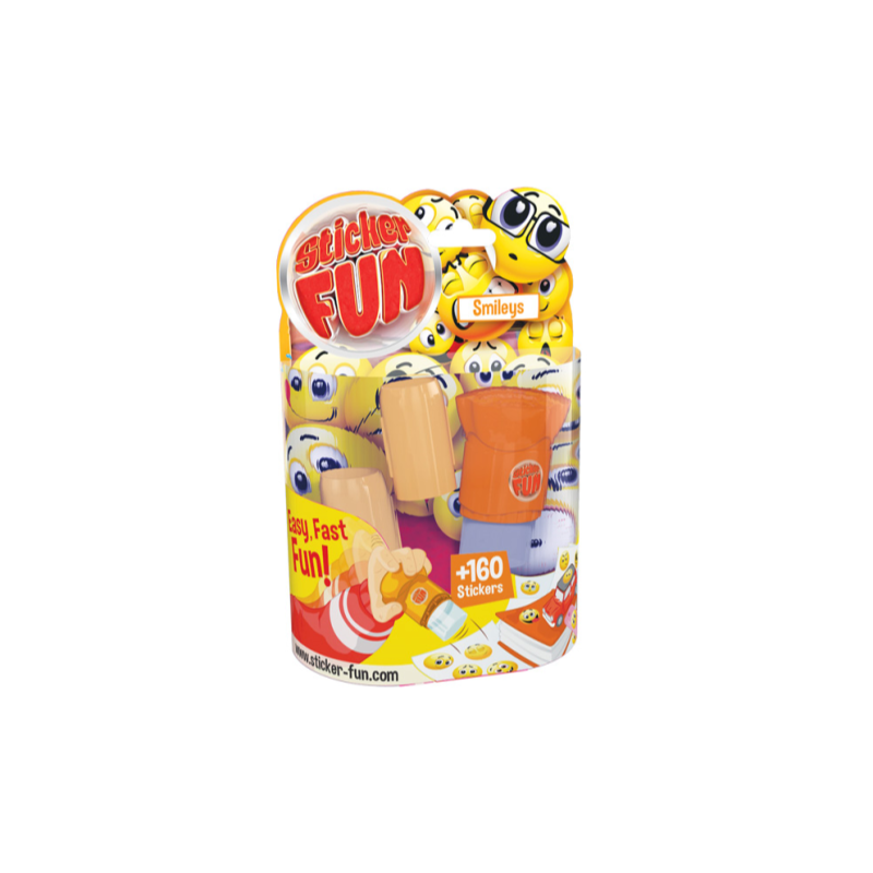Con adhesivo Fun es aportar la divertida en segundos pegatinas. pulsa el sello de pegatinas simpleme