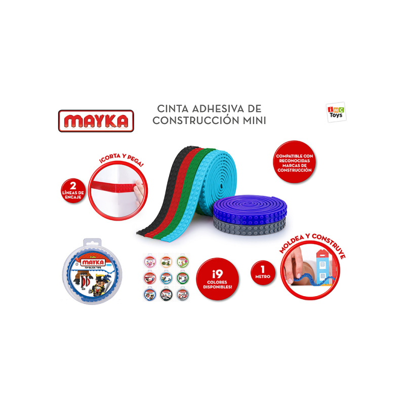 Con Mayka podrás crear tus propias superficies adaptables a los bloques de las marcas líderes en jue