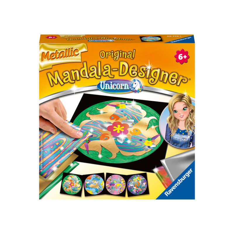 MANDALA DESIGNER METALLIC UNICORN