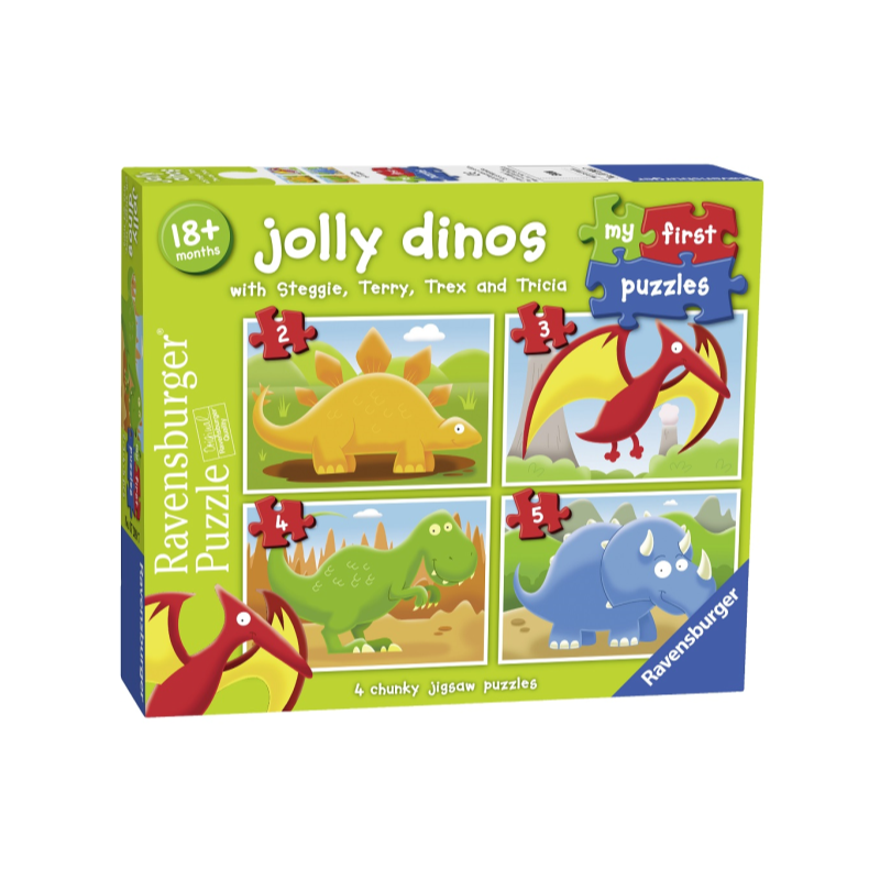 PUZZLE 2+3+4+5 PIEZAS DINOSAURIOS