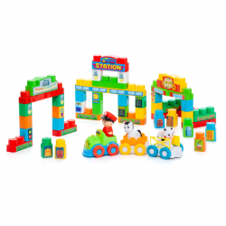 Molto blocks tren y tapiz