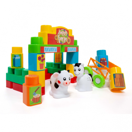 Molto blocks tren y tapiz