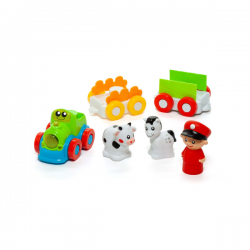 Molto blocks tren y tapiz