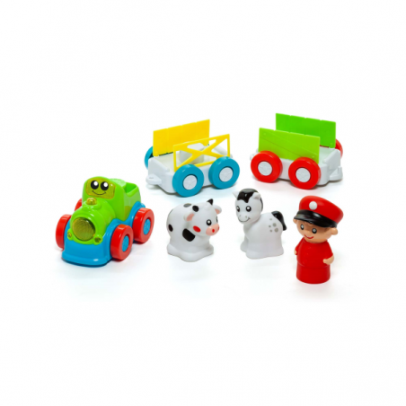 Molto blocks tren y tapiz