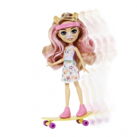 Enchantimals city tails pack 5 muñecas skate