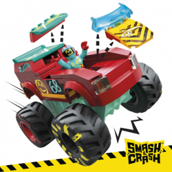 Mega construx hot wheels monster trucks pista demo derby