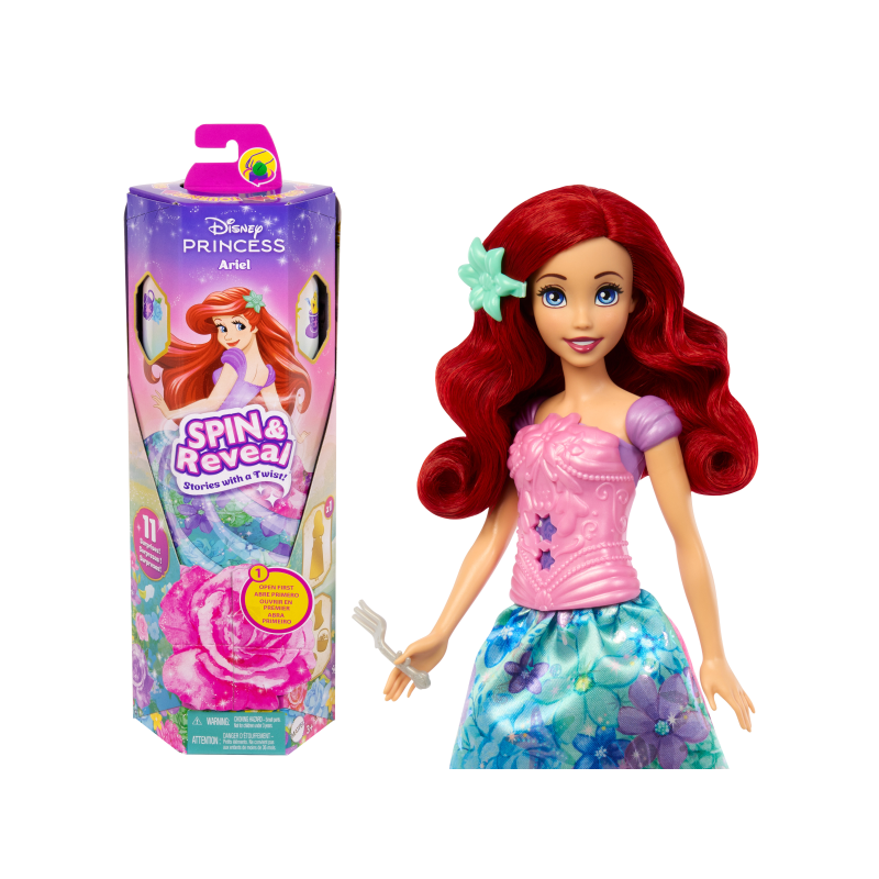 DISNEY PRINCESS ARIEL SPIN AND REVEAL