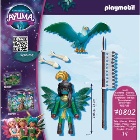 Playmobil mundo magico knight fairy con animal del alma