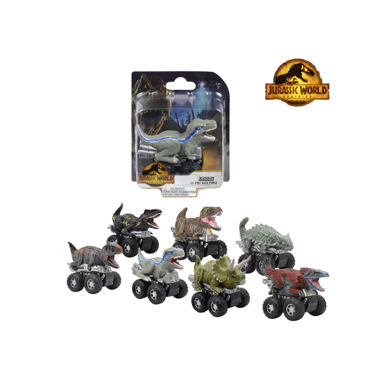 JURASSIC ZOOM RIDERS DOM. SURTIDO
