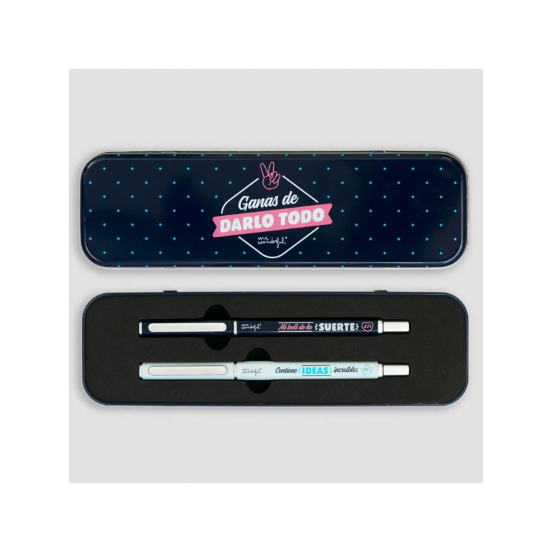SET DE 2 BOLIS MAS ESTUCHE PARA ANOTAR IDEAS QUE NO VEAS