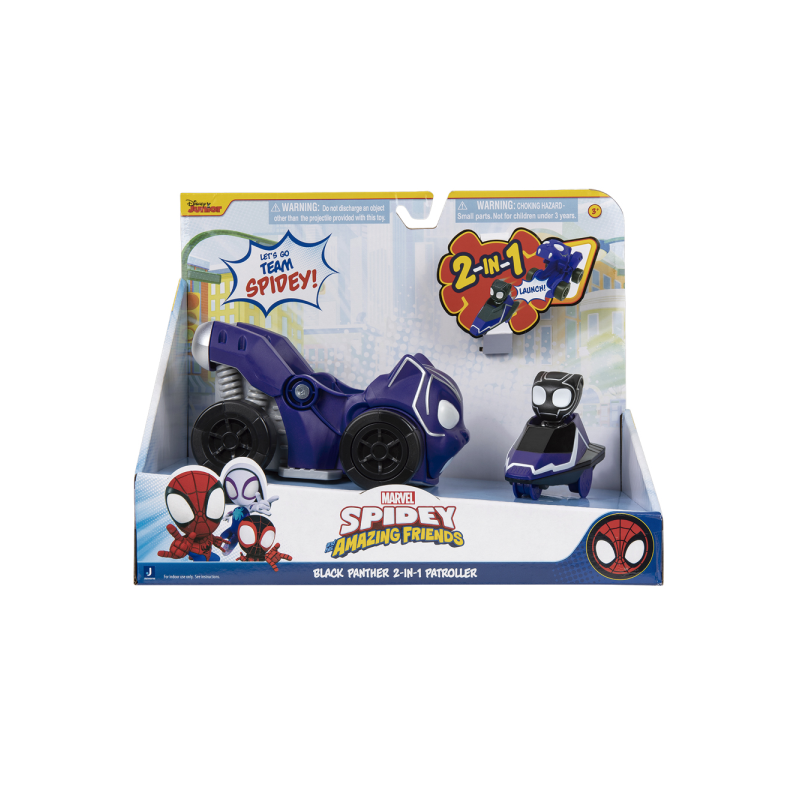 SPIDEY VEHICULO BLACK PANTHER 2N1 PATROLLER