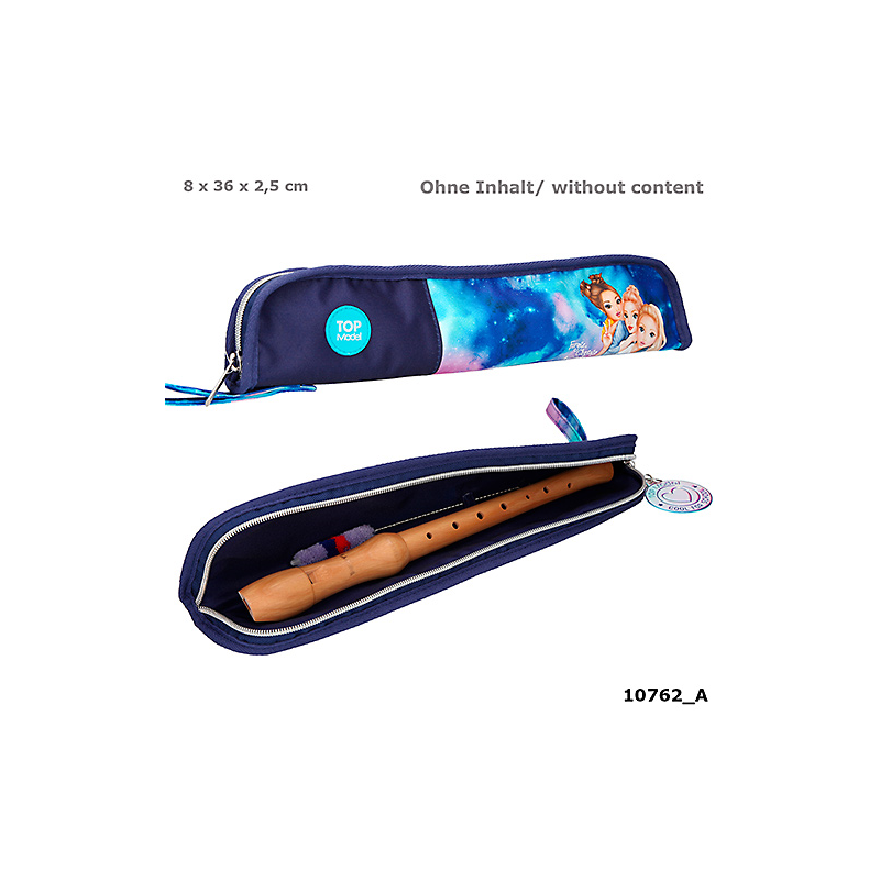 BOLSA PARA FLAUTA ACUARELA AZUL