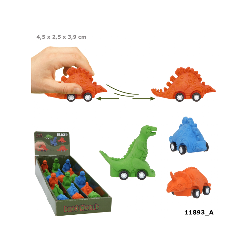 DINO WORLD GOMA DE BORRAR