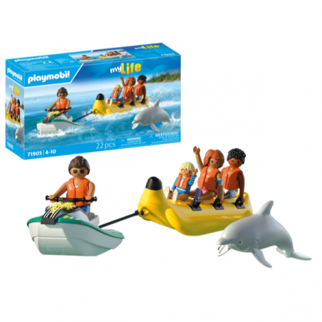 Paseo en bote banana