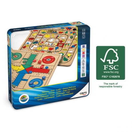 PARCHIS OCA DE MADERA METAL BOX