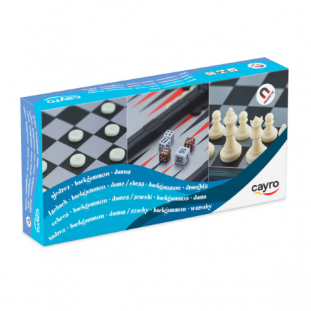 Ajedrez-damas-backgammon magnético