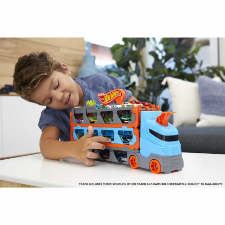 Hotwheel camion de transporte convertible