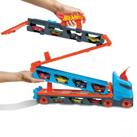 Hotwheel camion de transporte convertible