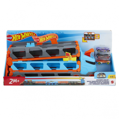 Hotwheel camion de transporte convertible